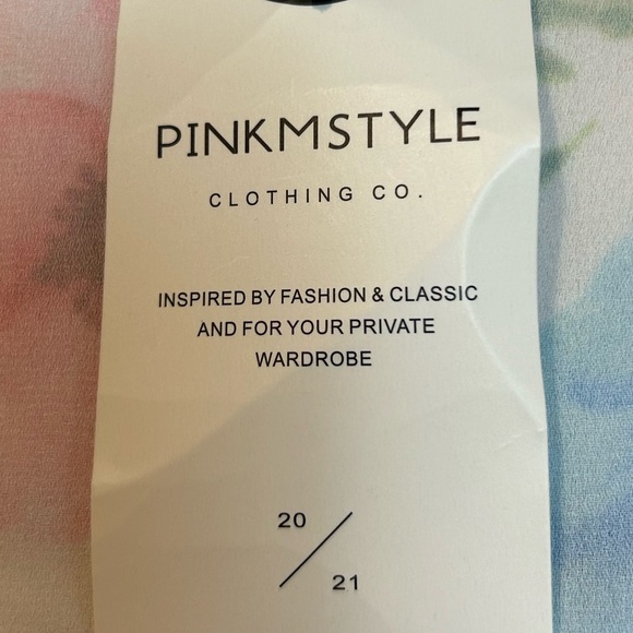 Ivory Floral Kimono/ Beach Coverup / Topper Size Medium New - Picture 4 of 5